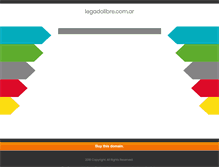 Tablet Screenshot of legadolibre.com.ar